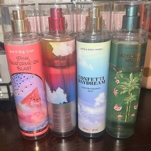 Bath & Body Works Colorful Fragrance Mist Collection